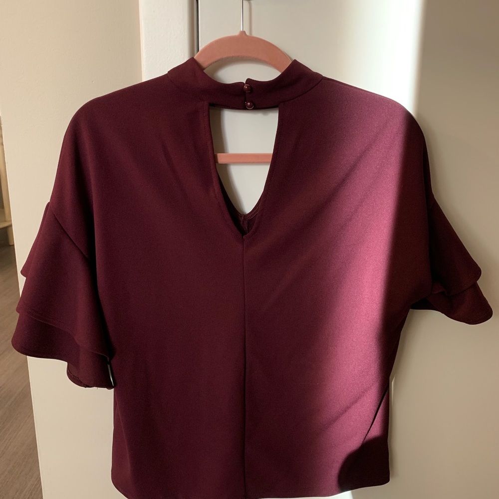 Blue Rain Maroon/Purple Top Size XS